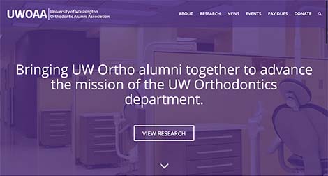 University of Washington Orthodontic Alumni Association project